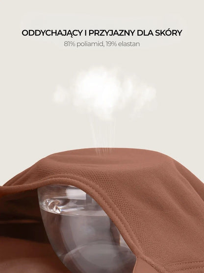 Bezszwowy biustonosz bez fiszbin zabudowany