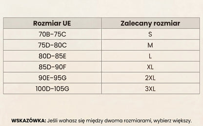 Biustonosz bez fiszbin z dekoltem V – komfort i delikatne uniesienie
